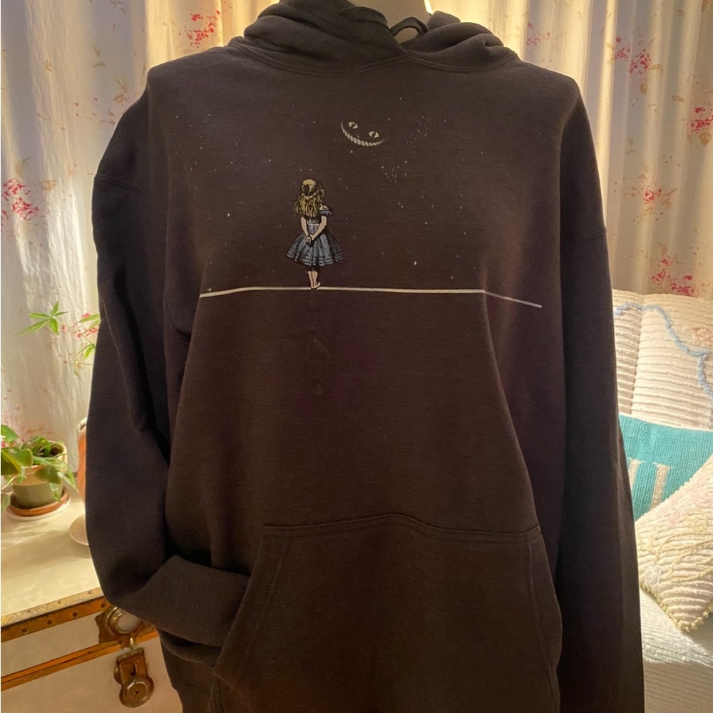 Alice in Wonderland & Cheshire Cat Starry Night hoodie